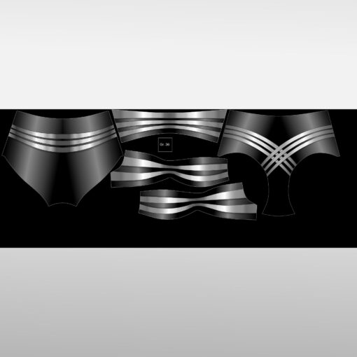 Papillon Druckdesign Schwarz-weiß [Digital] – Bild 4