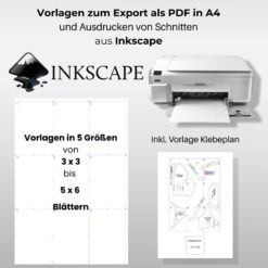 Alternative view of Multi-Vorlagen zum Ausdruck im A4 Format für Inkscape [Digital]