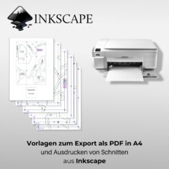 Multi-Vorlagen zum Ausdruck im A4 Format für Inkscape [Digital]