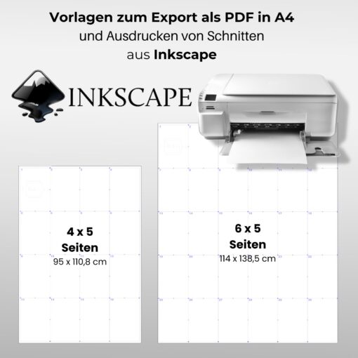 Multi-Vorlagen zum Ausdruck im A4 Format für Inkscape [Digital] – Bild 4
